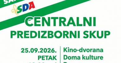 OO SDA Prozor u petak organizuje centralni predizborni skup OO SDA Prozor u petak organizuje centralni predizborni skup