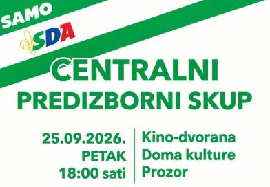OO SDA Prozor u petak organizuje centralni predizborni skup OO SDA Prozor u petak organizuje centralni predizborni skup